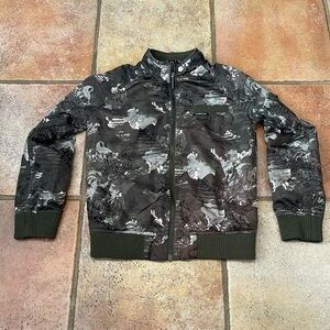 Youth Members only Satin Camo jacket size 8